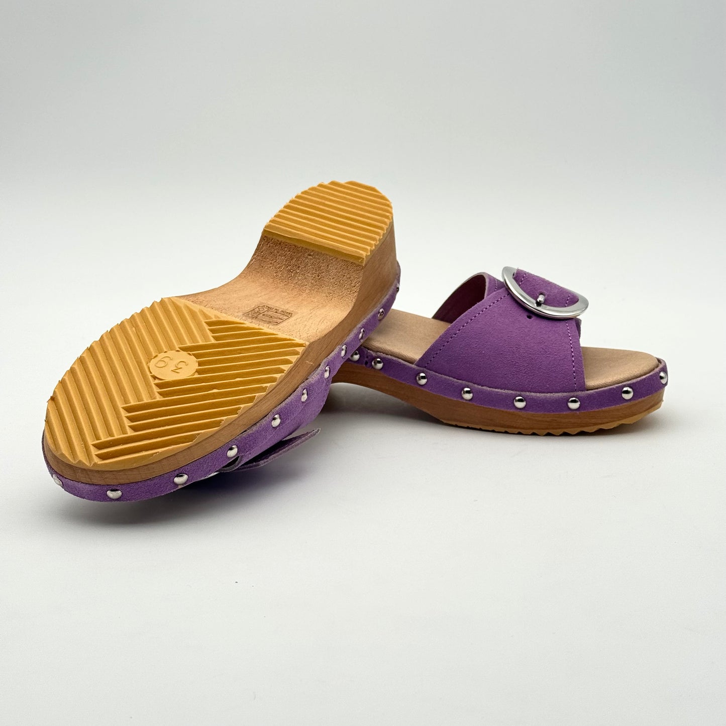 Kaltur stud trim clog sandal