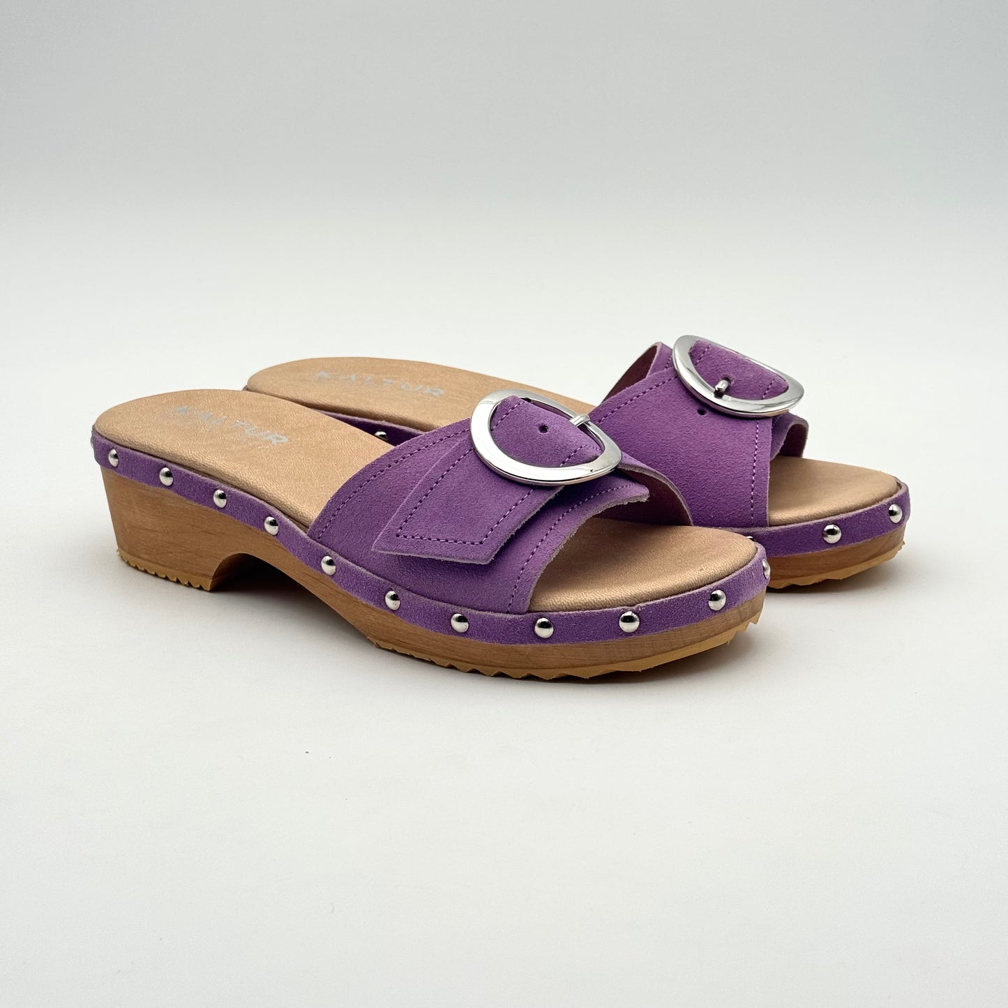 Kaltur stud trim clog sandal