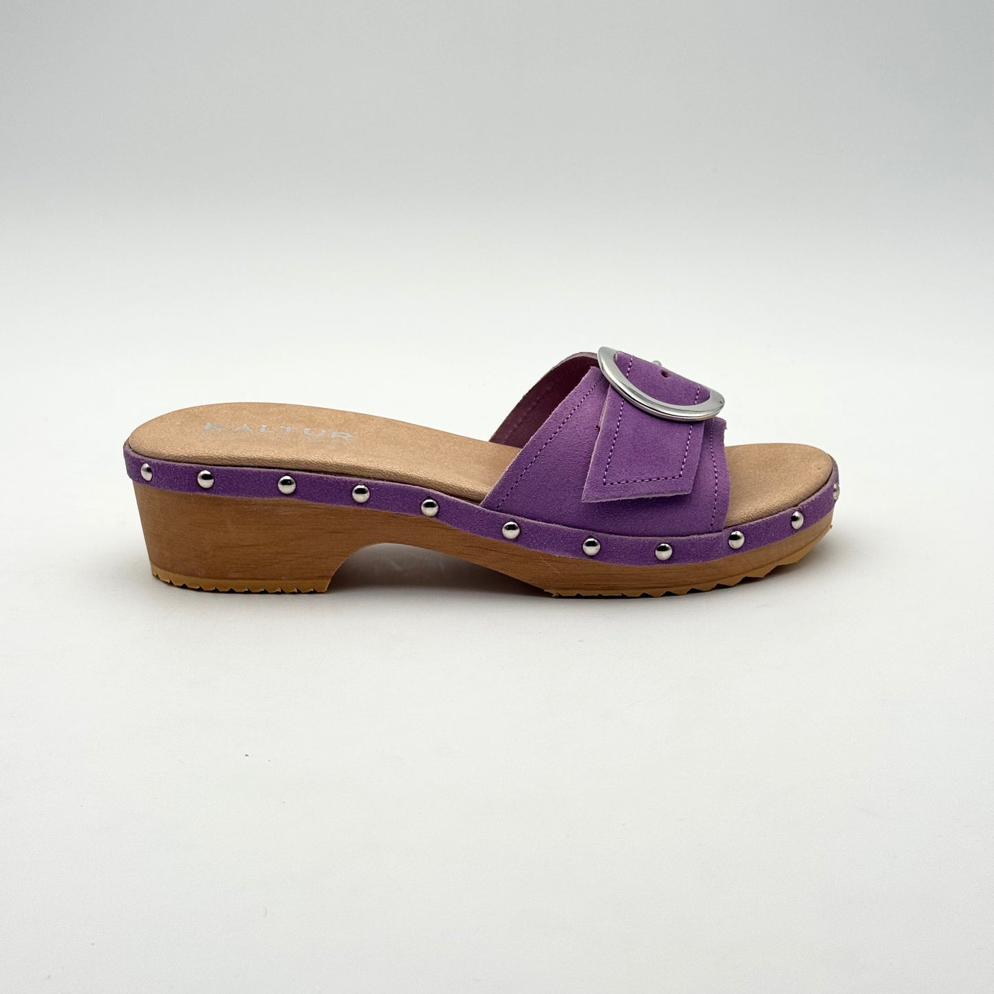 Kaltur stud trim clog sandal